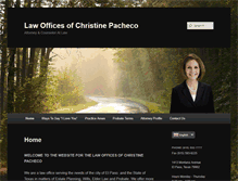 Tablet Screenshot of christinepacheco.com